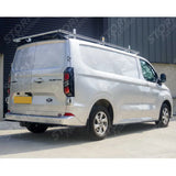 Spoiler In Gloss Black For Ford Transit Custom MK2 2024 on V1 Rear Barn Door