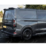 Spoiler In Gloss Black For Ford Transit Custom MK2 2024 on V1 Rear Barn Door