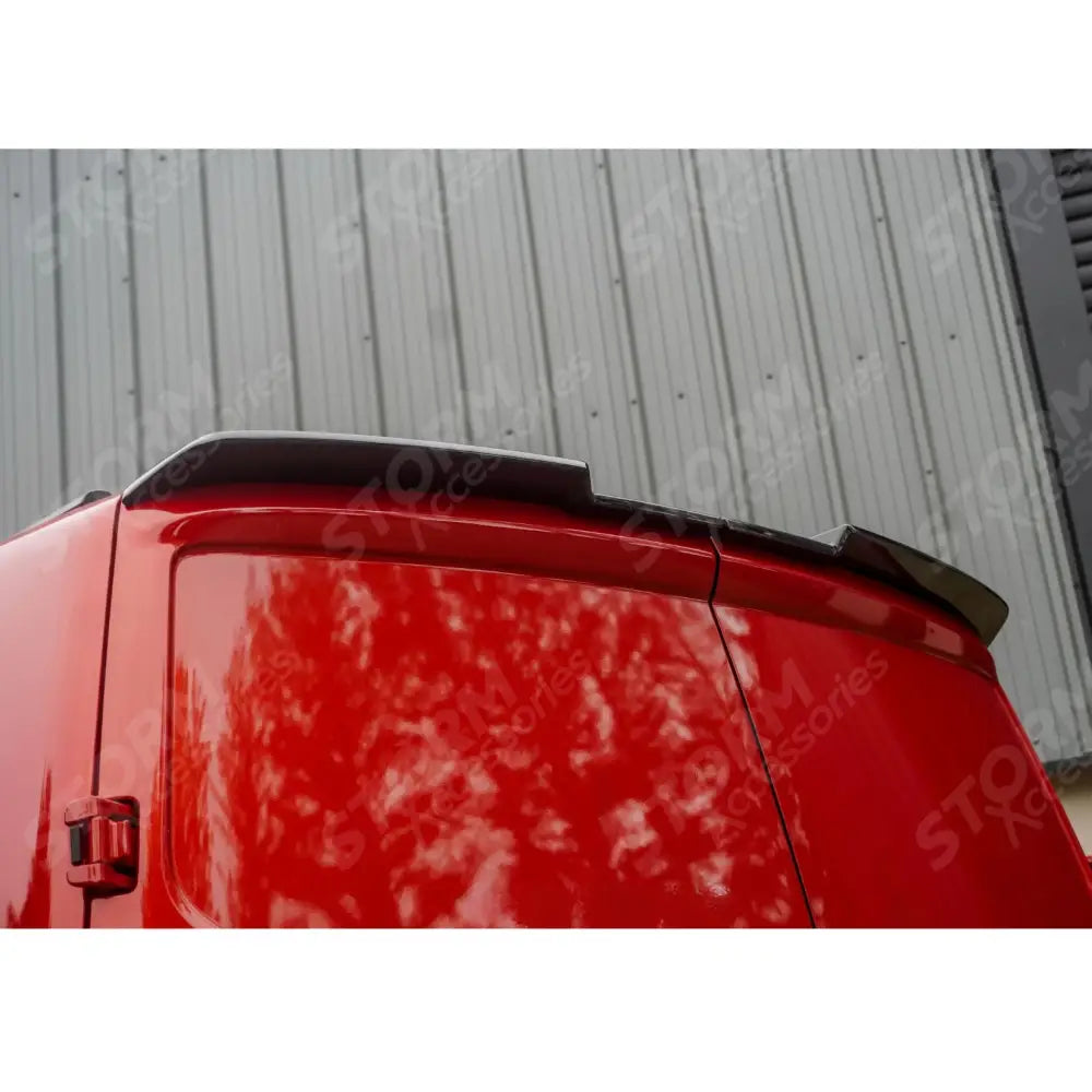 Spoiler In Gloss Black For Ford Transit Custom MK2 2024 on V2 Rear Barn Door