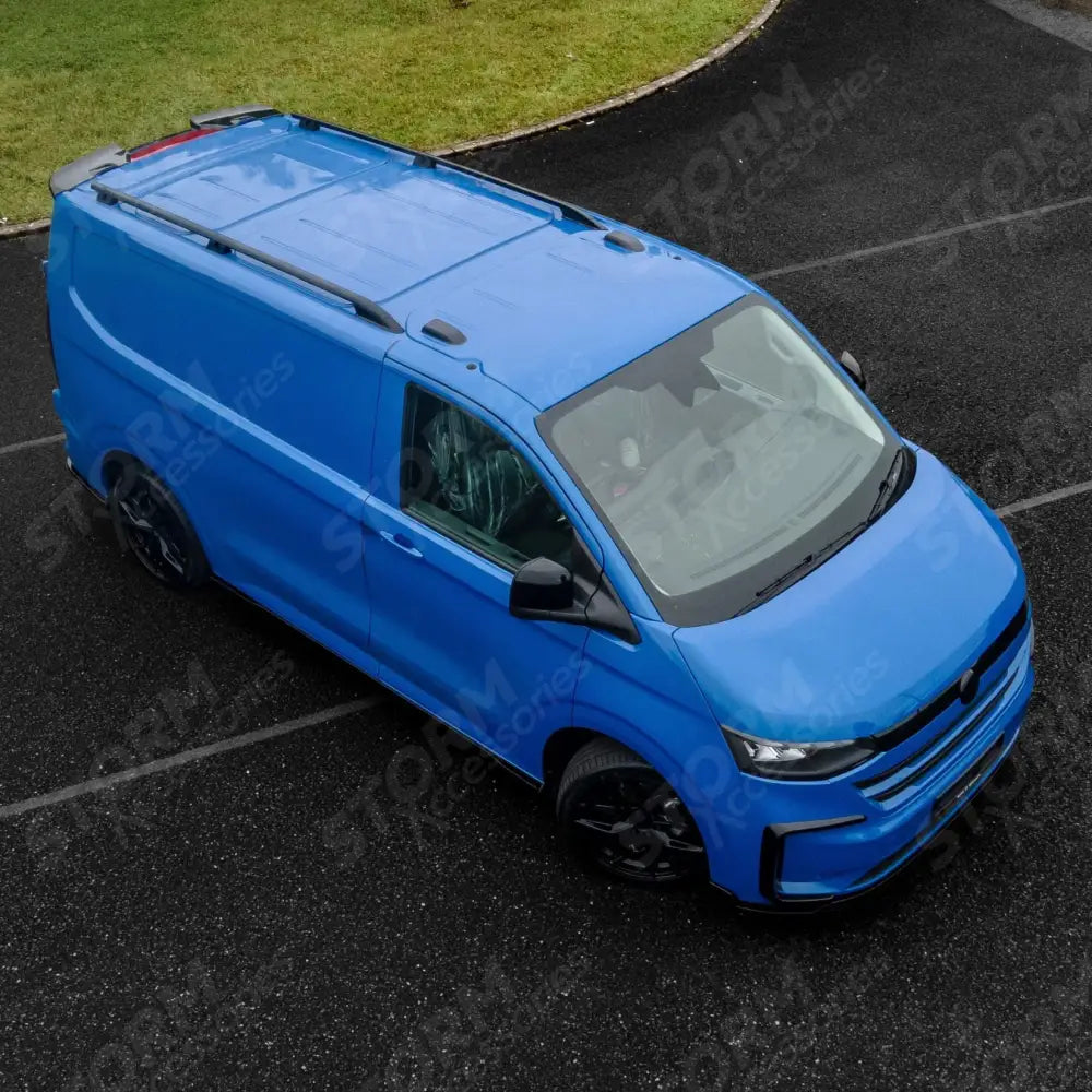 Sport Style Roof Rails In Black For Volkswagen Transporter T7 LWB 2024+