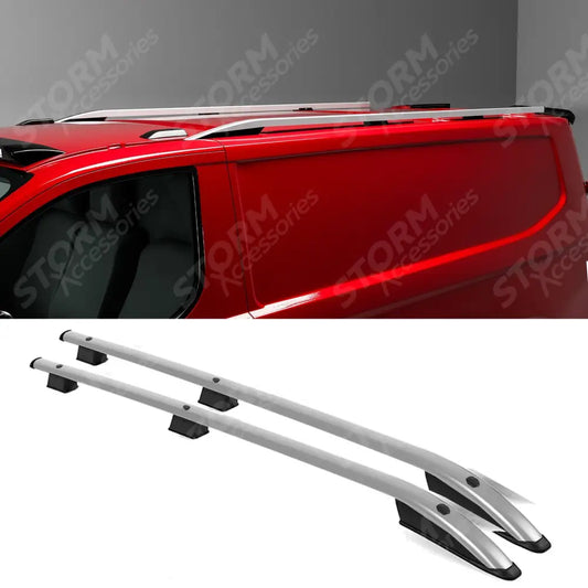 Sport Style Roof Rails In Silver For Ford Transit Custom SWB 2024+