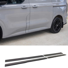 Ford Transit Custom MK2 2024 on Trend & Limited SWB Side Skirt Splitters In Gloss Black