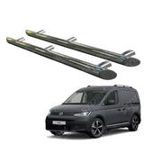 Stainless Steel Side Bars Steps Angular Type Short Wheel Base 60mm For Vw Caddy 2021 On