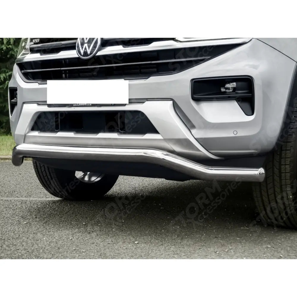 Stainless Steel Twisted Front Spoiler Bar For Vw Amarok 2023 On