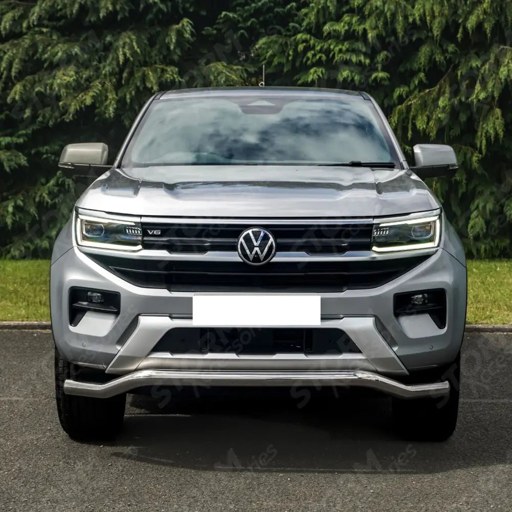 Stainless Steel Twisted Front Spoiler Bar For Vw Amarok 2023 On