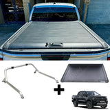 Standard Ridgeback Roll Top Cover And Ridgeback Roll Bar In Stainless Steel For Ford Ranger T9 2023 On Double Cab
