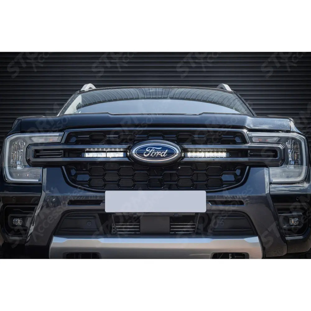 Stealth LED Twin 10" With Amber Strobe Grill Integration Kit For Ford Ranger T9 2023+