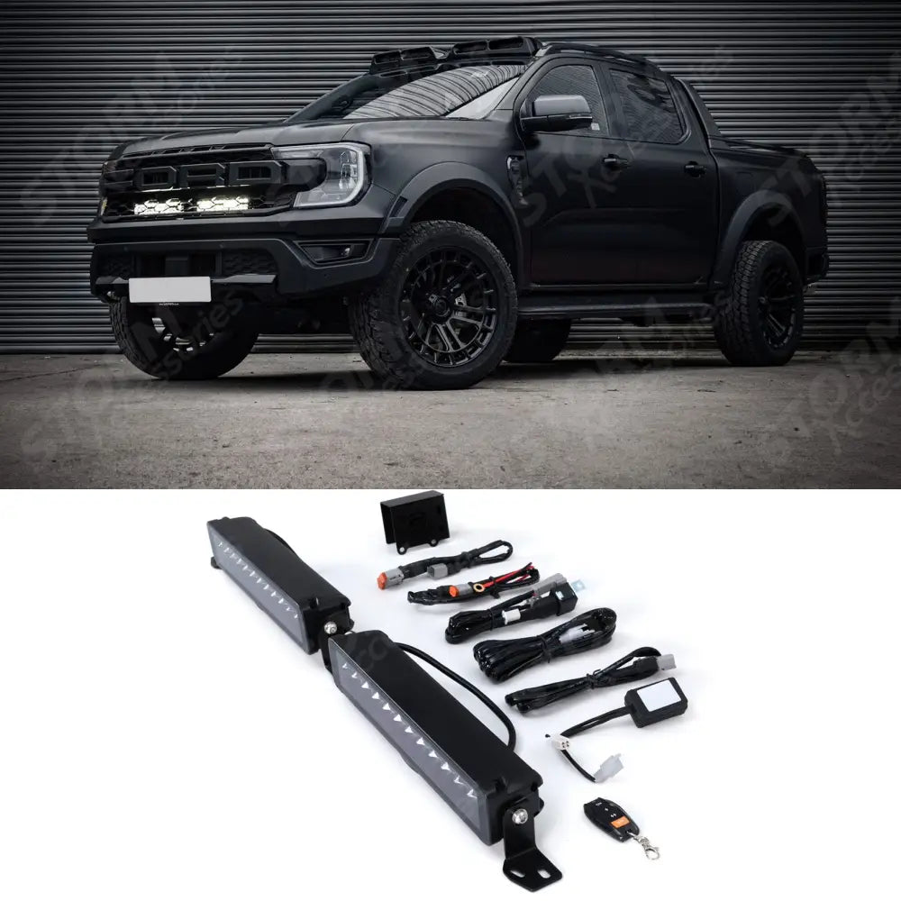 Stealth LED Twin 13" Grill Integration Kit 20,160 For Ford Ranger T9 2023+
