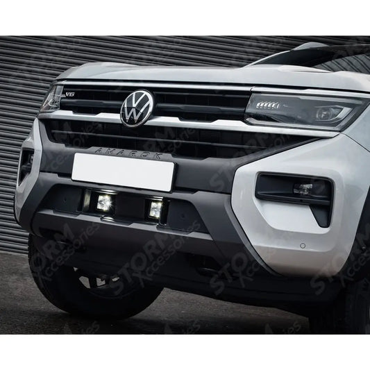 Stealth LED Twin 3" Grill Integration Kit 9,600 Lumens For Volkswagen Amarok 2023+