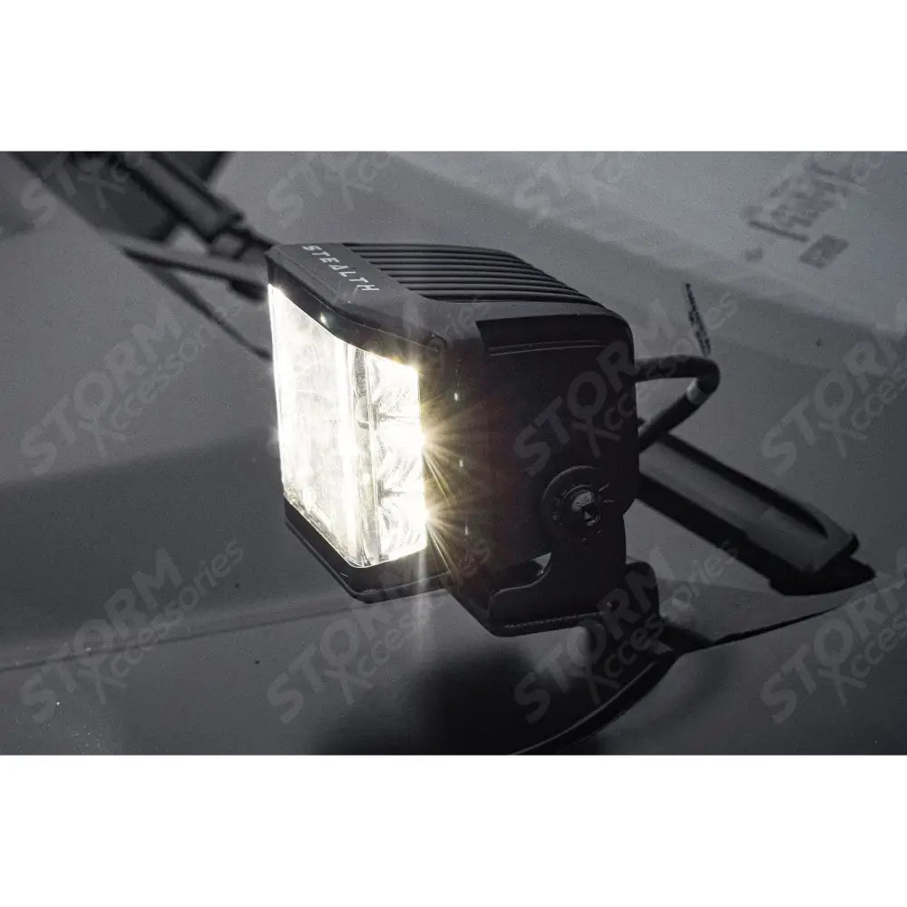 Stealth LED Twin 4" Dark Force Bonnet Kit 16,800 Lumens For Ford Ranger T9 2023+