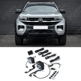 Stealth LED Twin 4" Dark Force Bonnet Kit 16,800 Lumens For Volkswagen Amarok 2023+