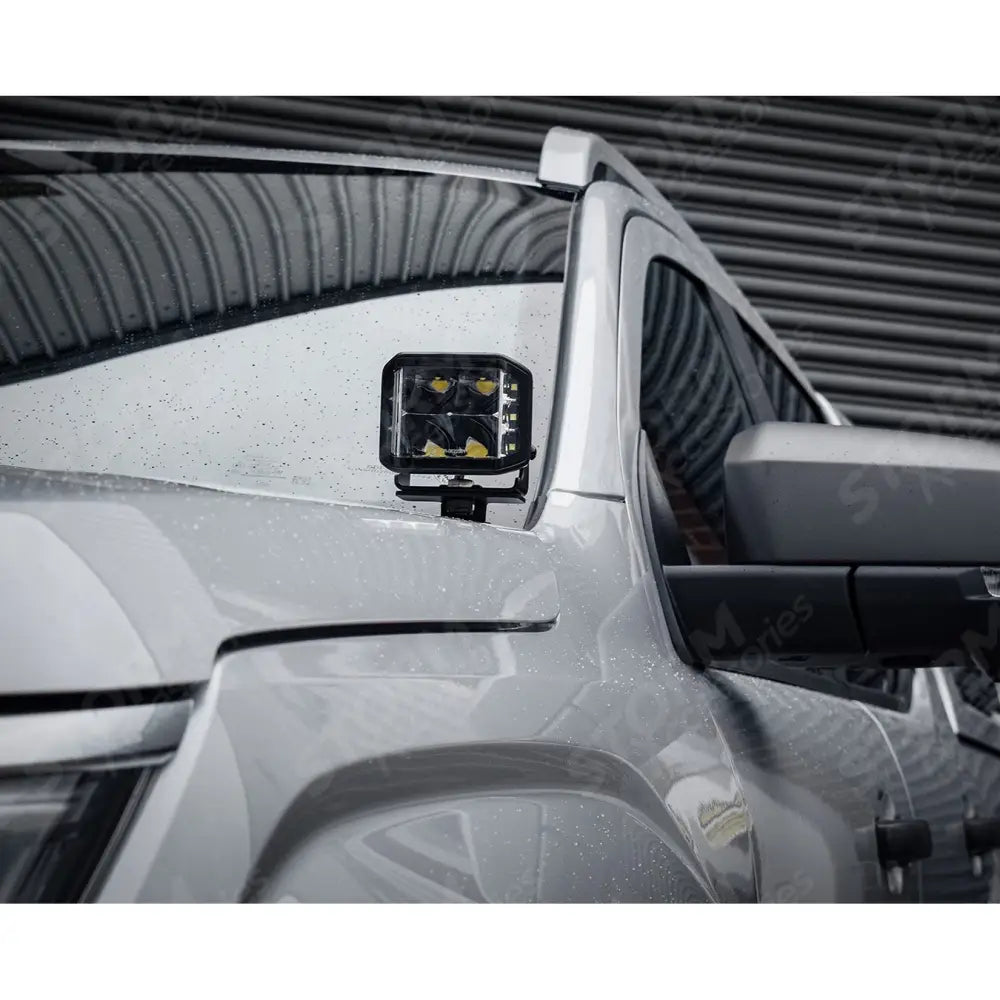 Stealth LED Twin 4" Dark Force Bonnet Kit 16,800 Lumens For Volkswagen Amarok 2023+
