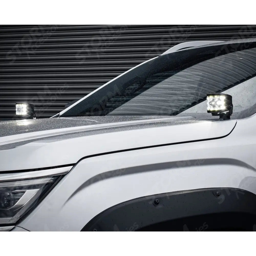 Stealth LED Twin 4" Dark Force Bonnet Kit 16,800 Lumens For Volkswagen Amarok 2023+