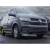 Stx 3 Piece Style Front Splitter Spoiler Gloss Black For Vw Transporter 6.1 2019 - 2024