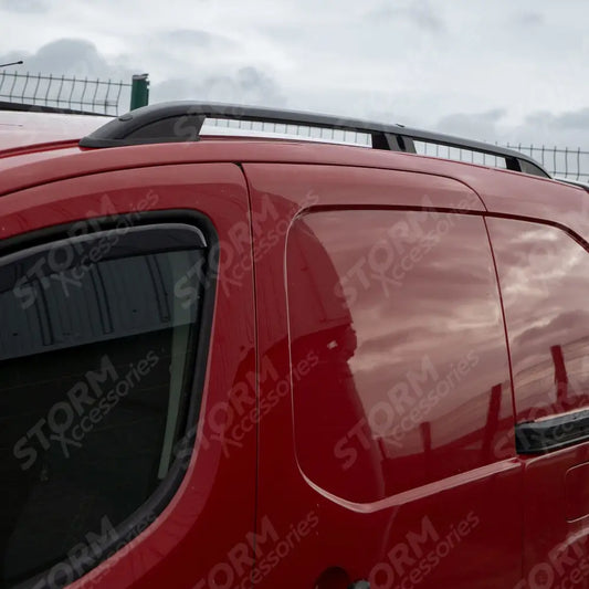 Stx Aluminium Roof Bars Black For Citroen Berlingo - Peugeot Partner - 2008-2018