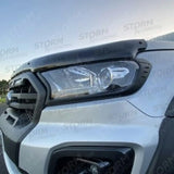 Stx Bonnet Guard Protector Black B004 For Ford Ranger T6 2016-2022