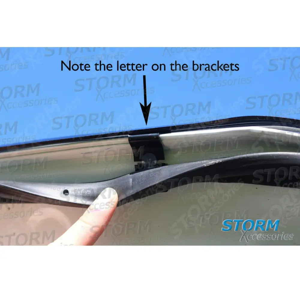 Stx Bonnet Guard Protector Black B004 For Ford Ranger T6 2016-2022