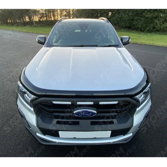 Stx Bonnet Guard Protector Black B004 For Ford Ranger T6 2016-2022