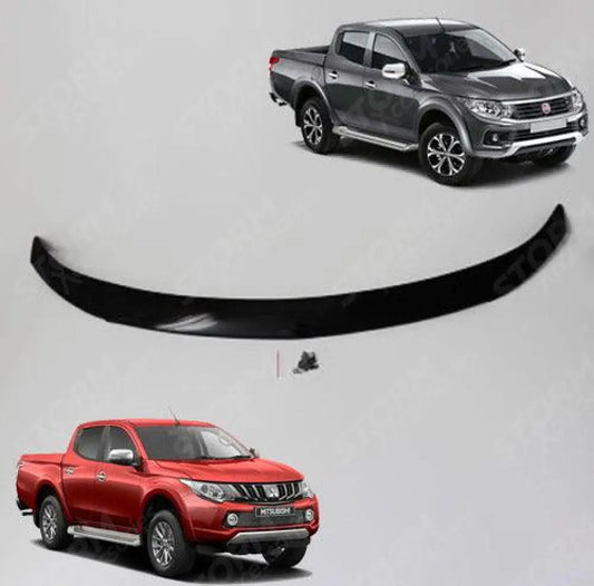 Stx Bonnet Guard Protector Black B009 For Mitsubishi L200 Series 5 - Fiat Fullback - 2015 On