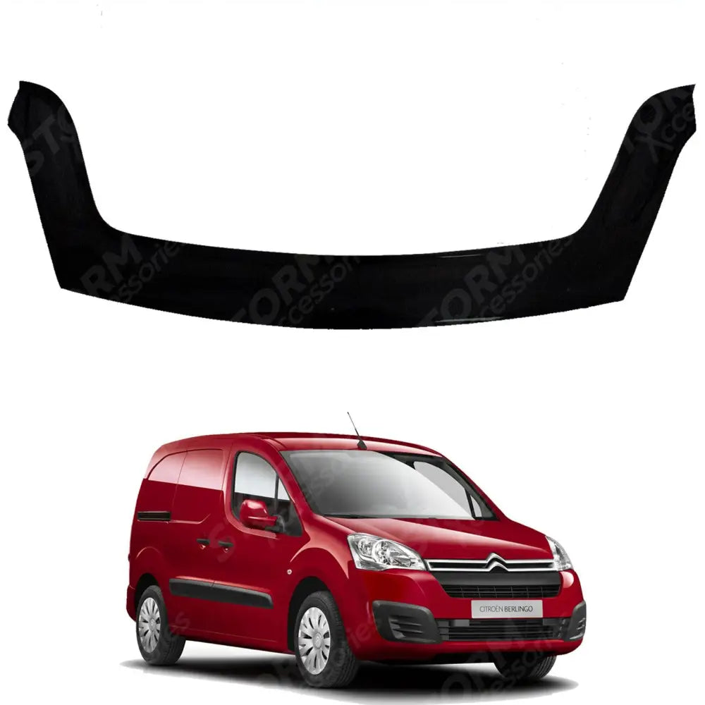 Stx Bonnet Guard Protector Black B012 For Citroen Berlingo 2008 - 2018