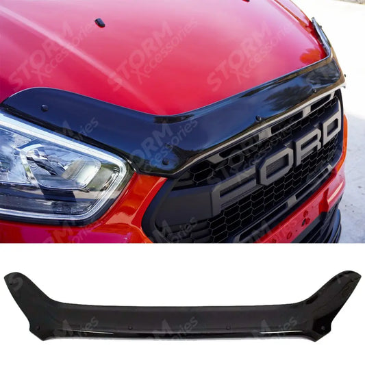 Stx Bonnet Guard Protector Black B017 For Ford Transit Custom 2018 - 2024