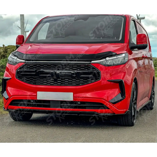 STX Bonnet Guard Protector Black For Ford Transit Custom 2023 On