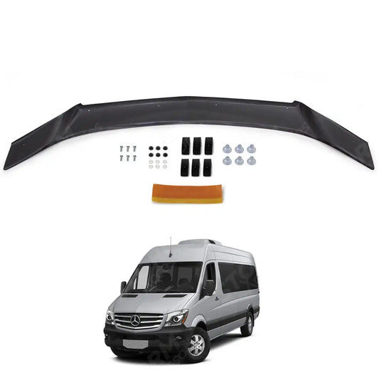 Stx Bonnet Guard Protector Black For Mercedes Sprinter 2014 - 2018
