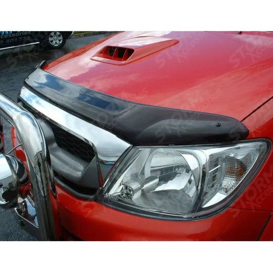Stx Bonnet Guard Stone Bug Protector Dark Smoke For Toyota Hilux Mk6 2005-2011