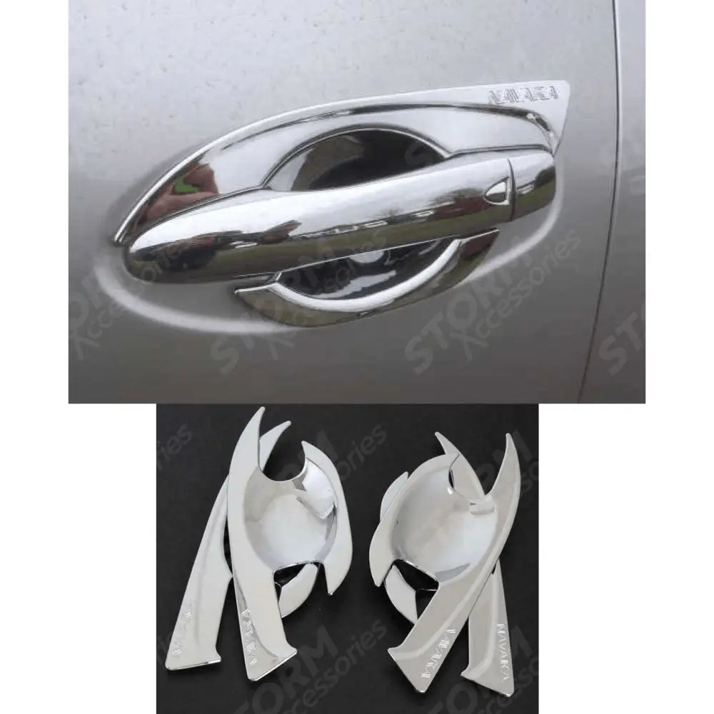 Stx Door Inserts Chrome 4pc Set For Nissan Navara Np300 - 2016 On