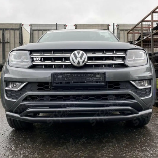 Stx Double Deck City Bar Spoiler Bar Black For Vw Amarok V6 2017-2022