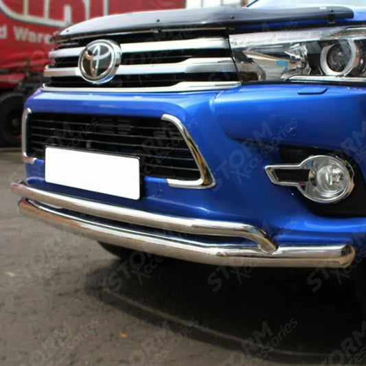 Stx Double Deck Spoiler City Bar Chrome For Toyota Hilux Mk8 2016-2026
