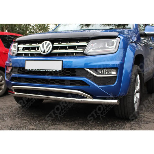 Stx Double Tier City Spoiler Bar Stainless Steel For Vw Amarok 2010-2016