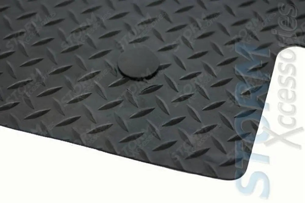 Stx Front Tailored Fit Rubber Mat With 4 Clips Black For Ford Transit Mk8 2016 On