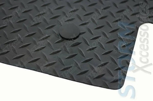Stx Front Tailored Fit Rubber Mat With 4 Clips Black For Ford Transit Mk8 2016 On