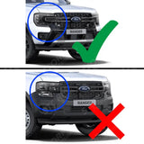 Stx Head Light Covers Wildtrak / Raptor Gloss Black Pair For Ford Ranger & Raptor T9 2023 On