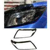 Stx Head Light Guards Gloss Black Pair For Nissan Navara Np300 2015 On