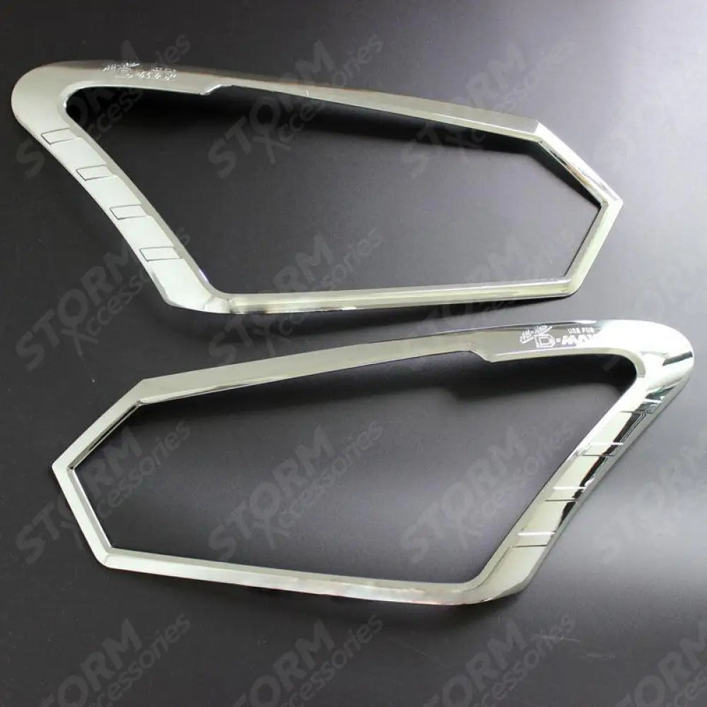Stx Head Light Guards In Chrome Pair For Isuzu D-max 2016-2018