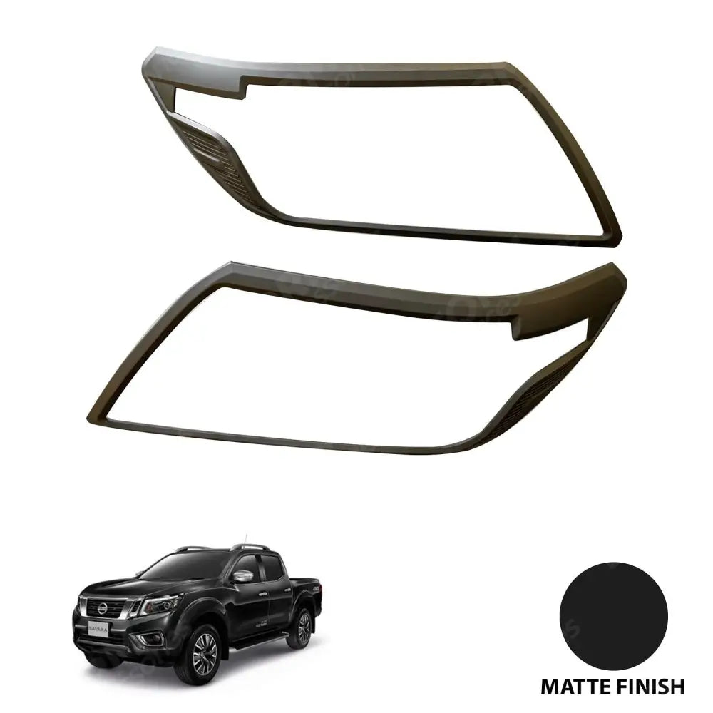 Stx Head Light Guards Matte Black Pair For Nissan Navara Np300 2016 On