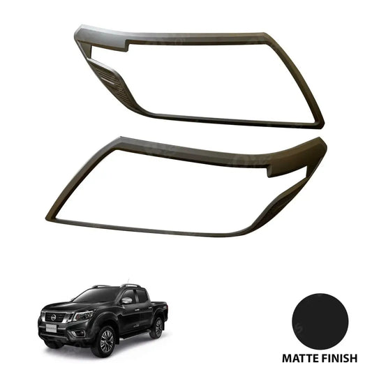 Stx Head Light Guards Matte Black Pair For Nissan Navara Np300 2016 On