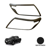 Stx Head Light Guards Matte Black Pair For Nissan Navara Np300 2016 On