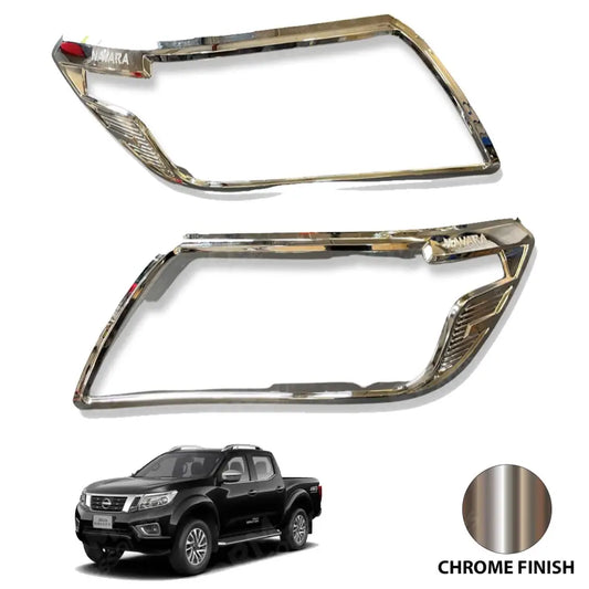 Stx Head Light Guards Pair Chrome For Nissan Navara Np300 2016 On