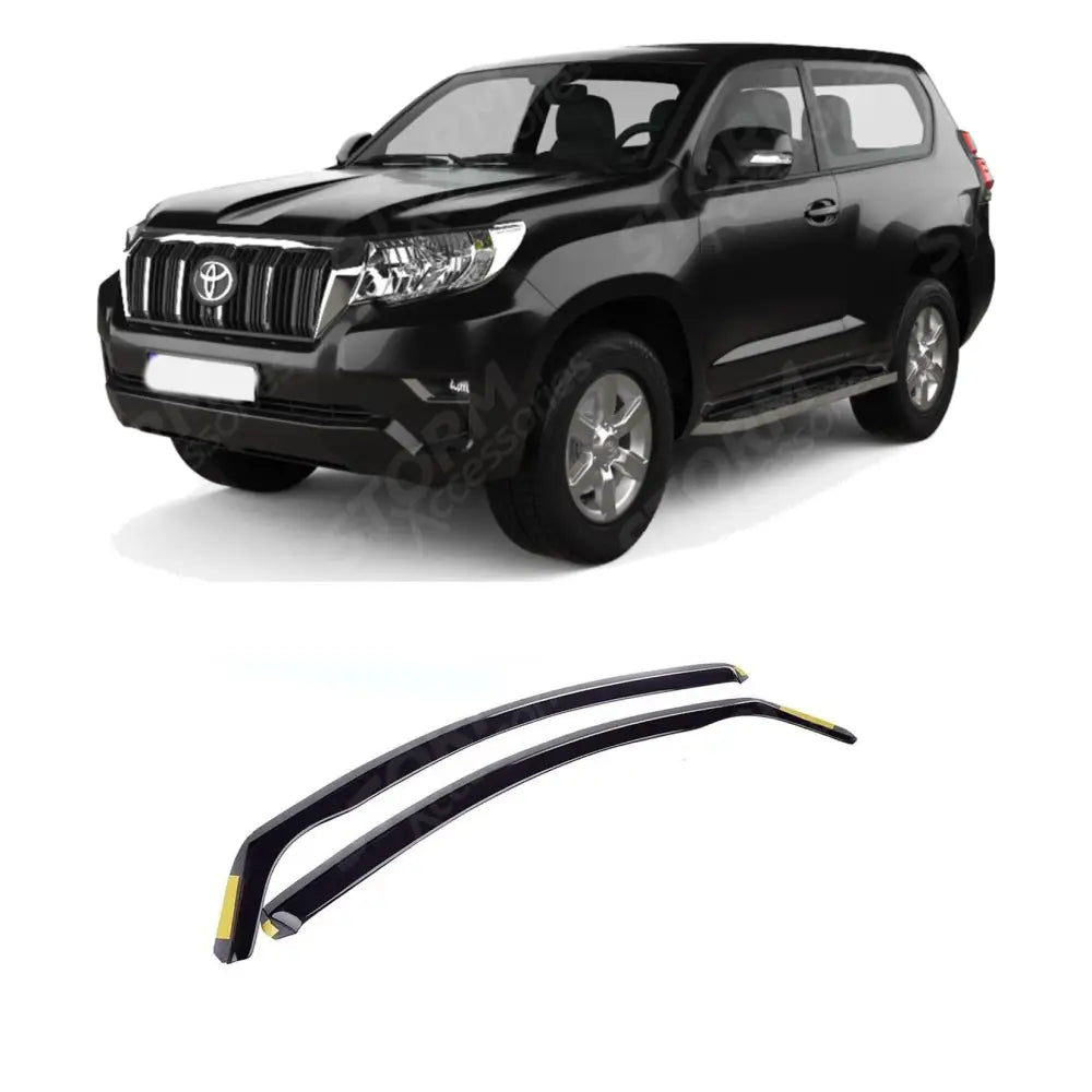 Stx Internal Wind Deflectors 2 Pcs Set W144 For Toyota Landcruiser 150 - 3 Door 2009 On