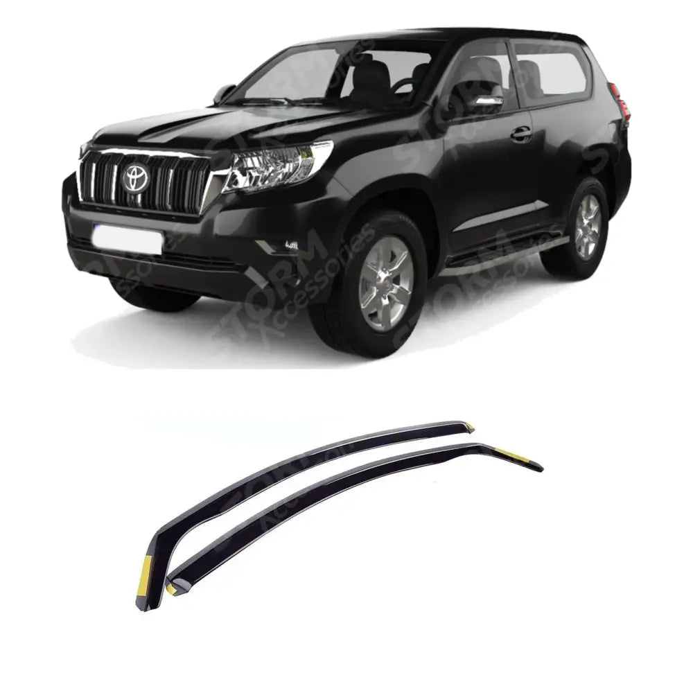 Stx Internal Wind Deflectors 2 Pcs Set W144 For Toyota Landcruiser 150 - 3 Door 2009 On