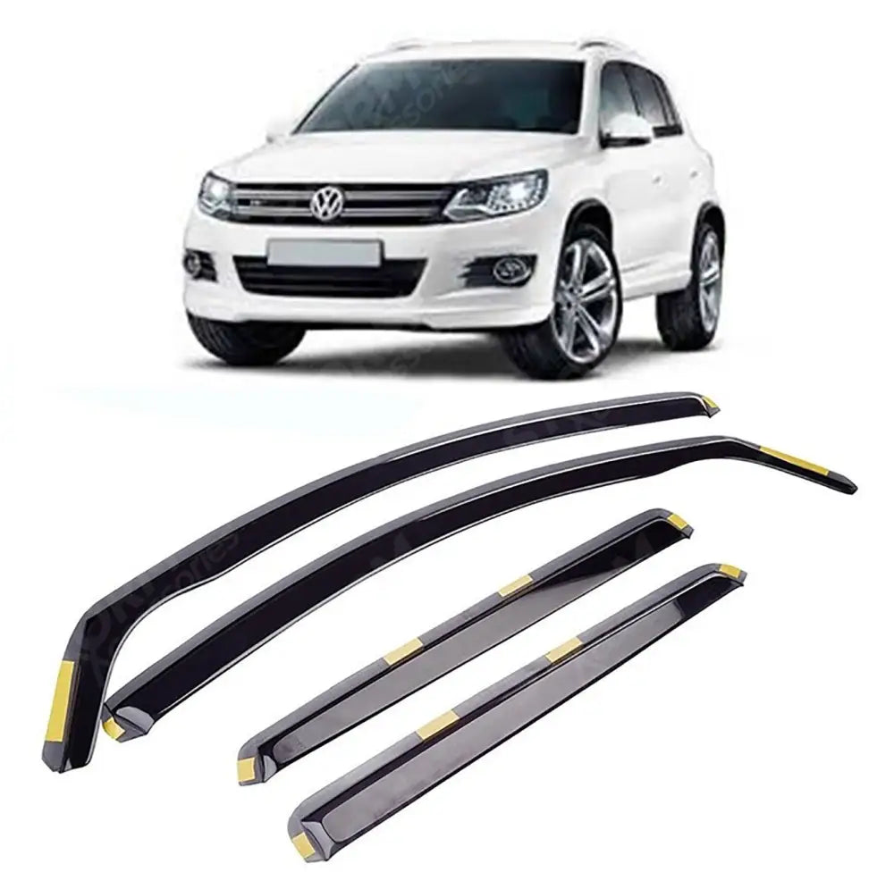Stx Internal Wind Deflectors 4pcs W134 Clip In For Vw Tiguan 2007 - 2016