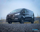 Stx Internal Wind Deflectors W107 2pcs Clip On Dark Smoke For Ford Transit Custom 2012 - 2024