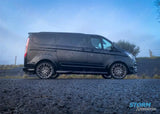 Stx Internal Wind Deflectors W107 2pcs Clip On Dark Smoke For Ford Transit Custom 2012 - 2024