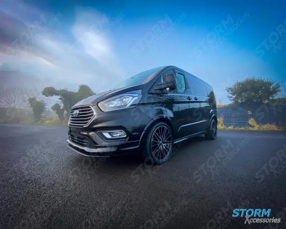 Stx Internal Wind Deflectors W107 2pcs Clip On Dark Smoke For Ford Transit Custom 2012 - 2024