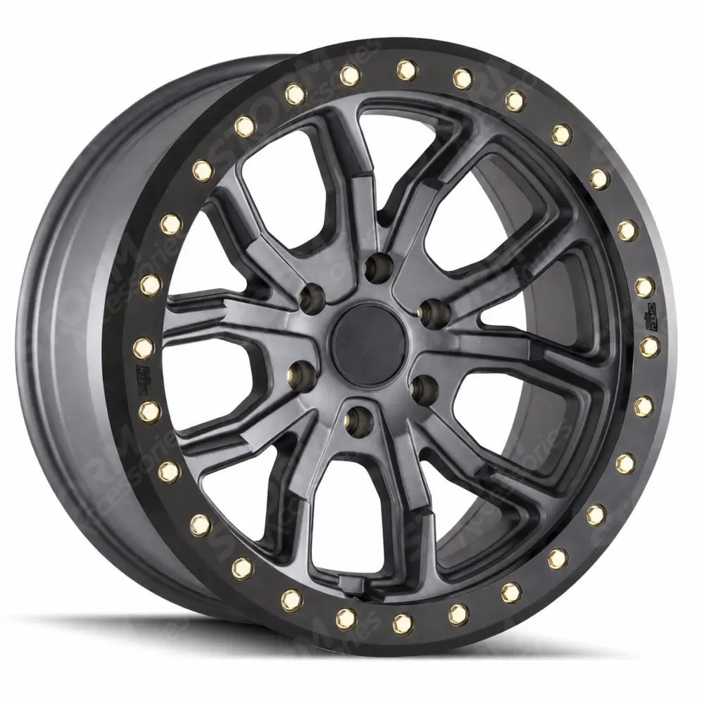 STX Matte Gunmetal/Black 20 Inch Alloys - 20x9 6-139.7 12MM 106.1MM (S14) QTY 1