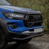 Stx Powder Coated Spoiler Bar 70mm Black For Toyota Hilux Mk8 2016-2026