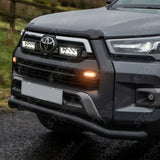 Stx Powder Coated Spoiler Bar 70mm Black For Toyota Hilux Mk8 2016-2026